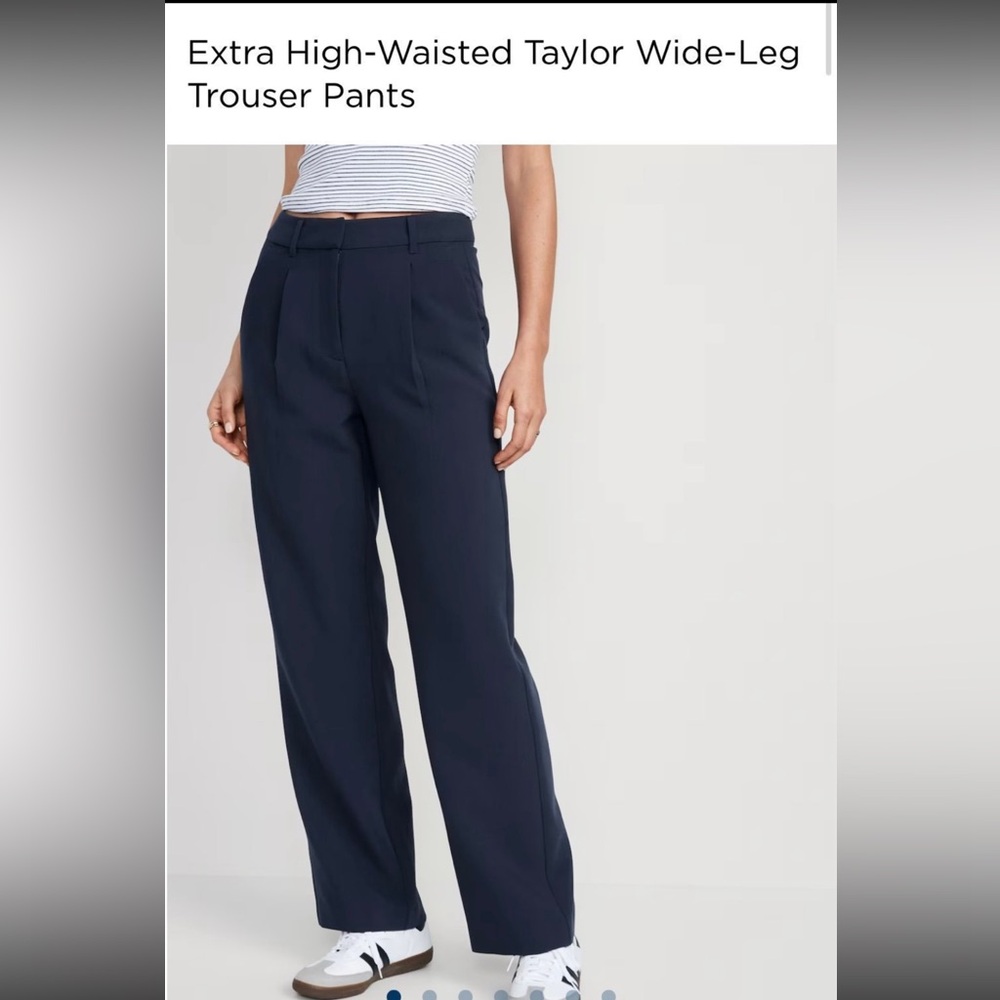 Old Navy Taylor Extra High Waisted Pleated Pants, Medium Petite